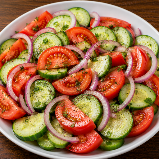 Tomaten-Gurkensalat